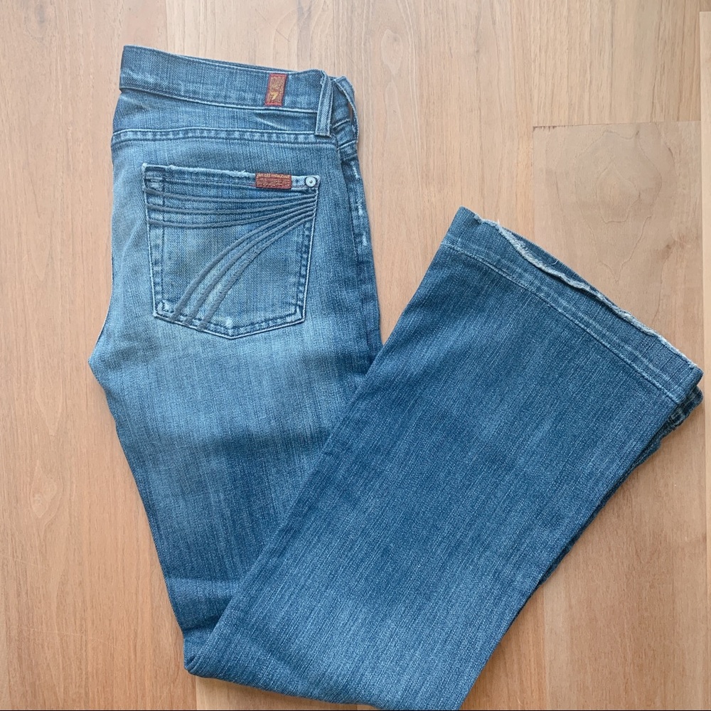 7 For All Mankind wide leg jeans